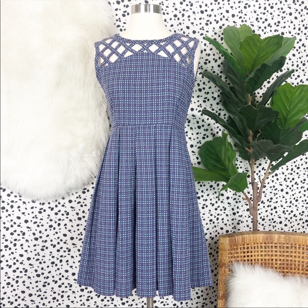 Dear Creatures | Lily Lattice A Line Pleated Dress